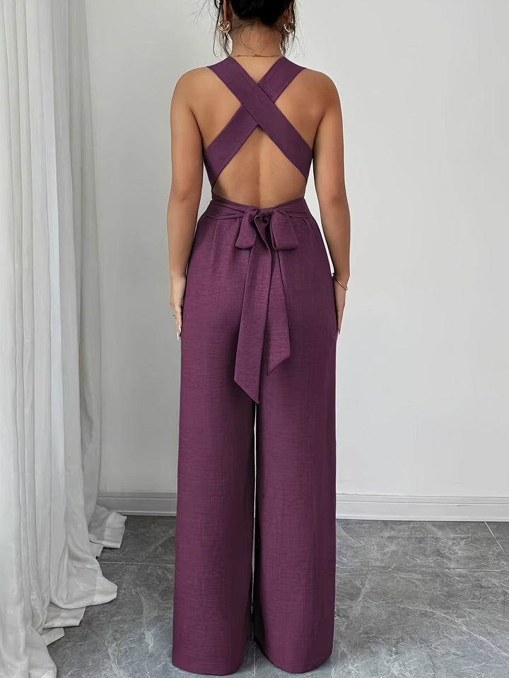 Emily | Elegante Linnen en Katoenen Jumpsuit
