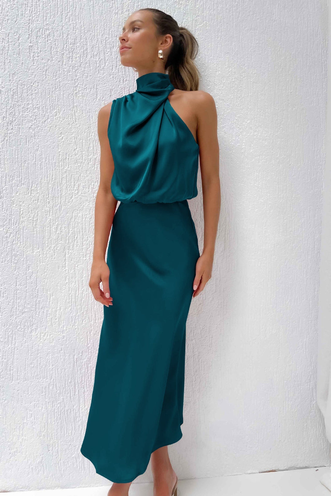 Stephanie Sahara Draped Dress