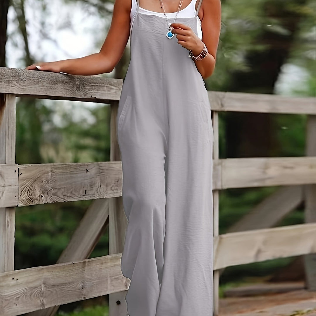 Eva | Effen Kleur Jumpsuit