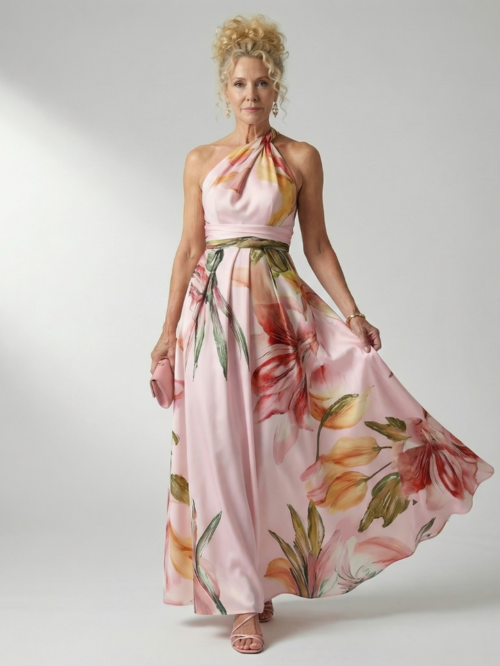Isabella Light Floral Maxi Dress