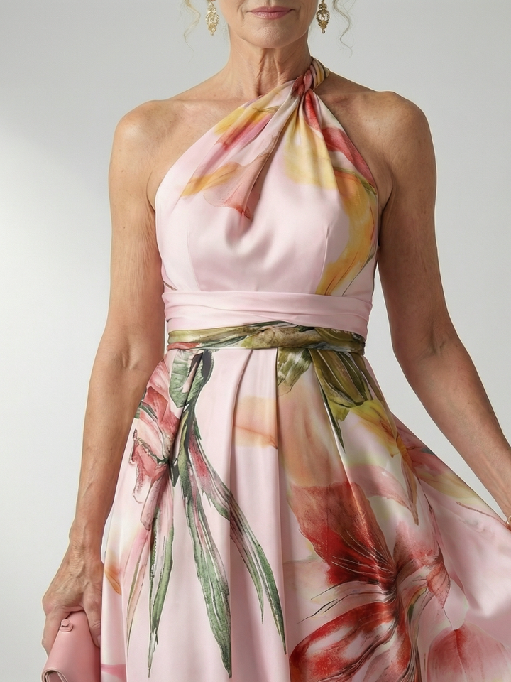 Isabella Light Floral Maxi Dress