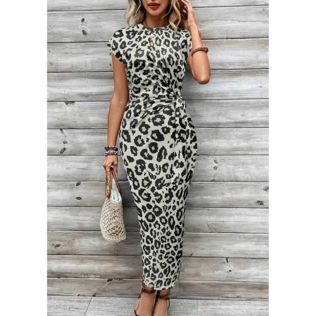 FELICIATIT - Chic Bodycon Dress with Crew