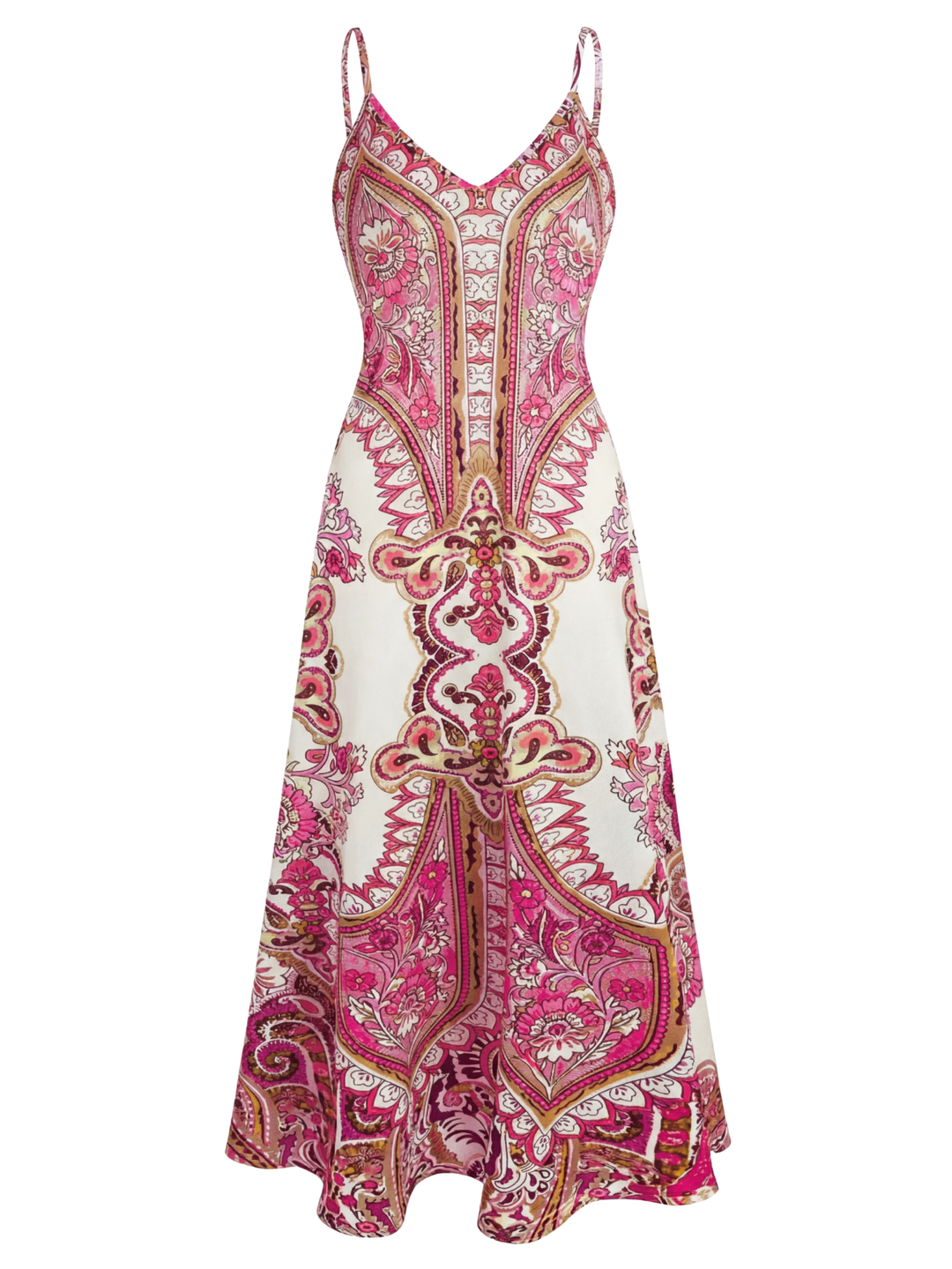 OTTILIE™ – Boho Floral Print Sleeveless Dress