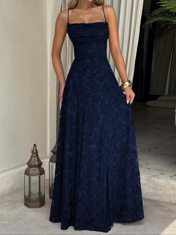 MABELT - Sexy Backless Lace Pattern Long