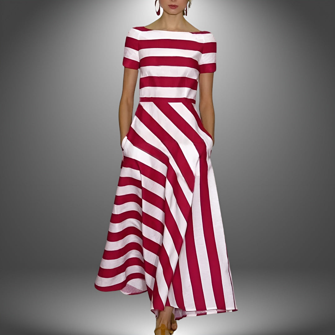 DIANE™ – Effortless Modern Stripe Dress