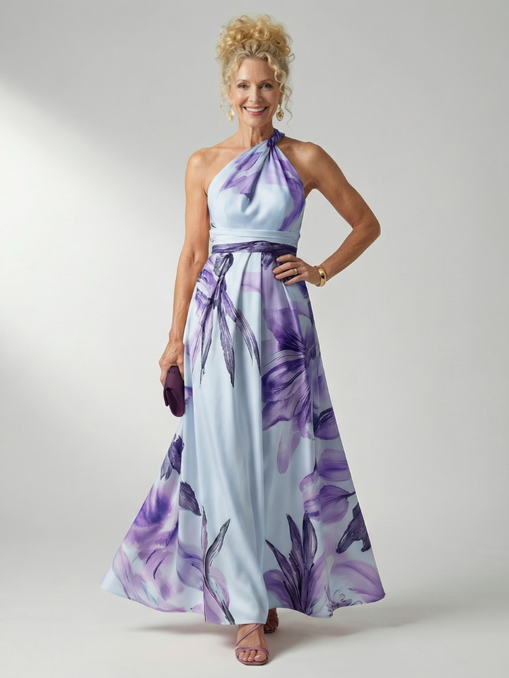 Isabella Light Floral Maxi Dress