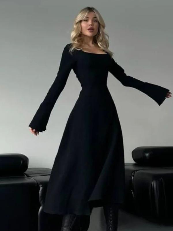 ERINT - Sophisticated Lace-Up Tie Back Flounce