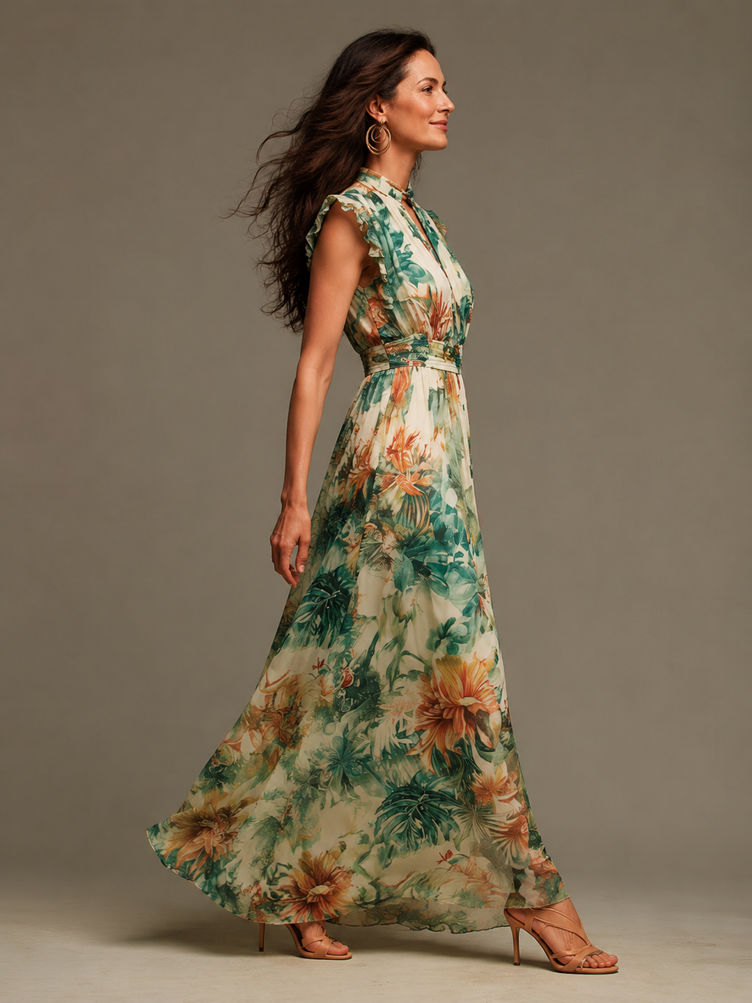 Vittoria | Painted Tropical Chiffon