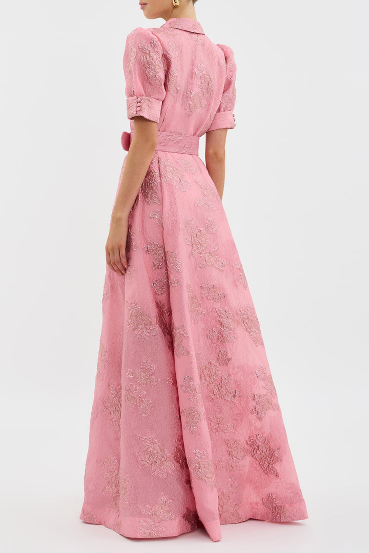 Brooke Dress with Short Puff Sleeves