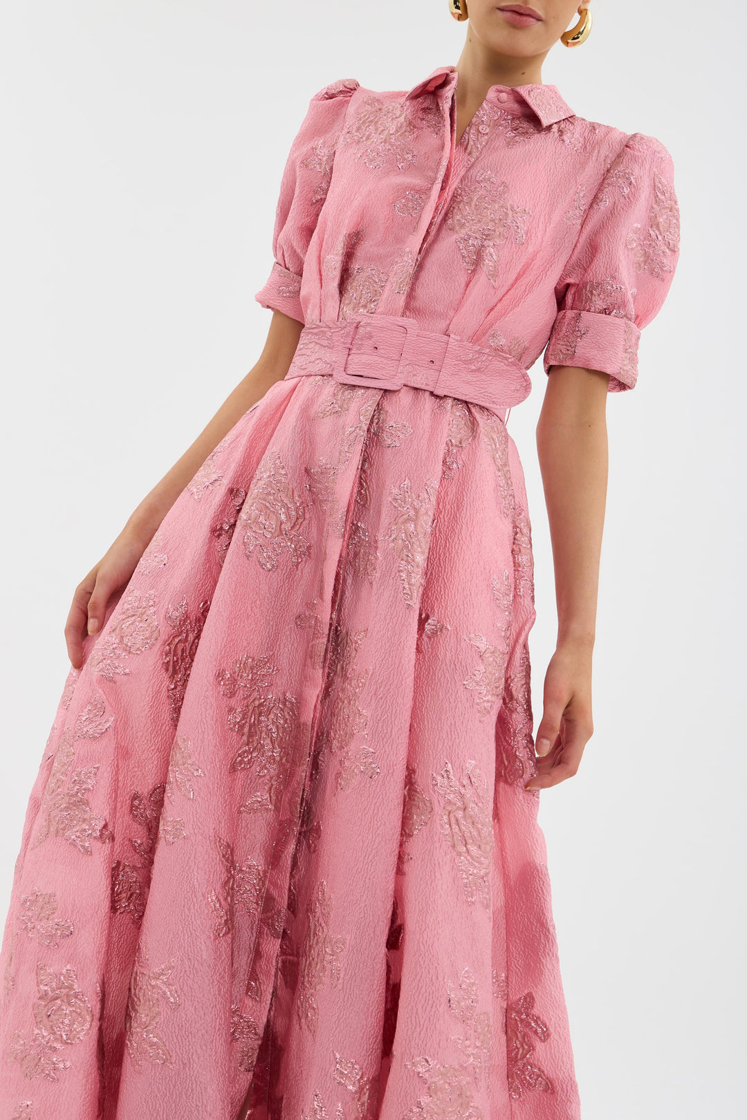 Brooke Dress with Short Puff Sleeves
