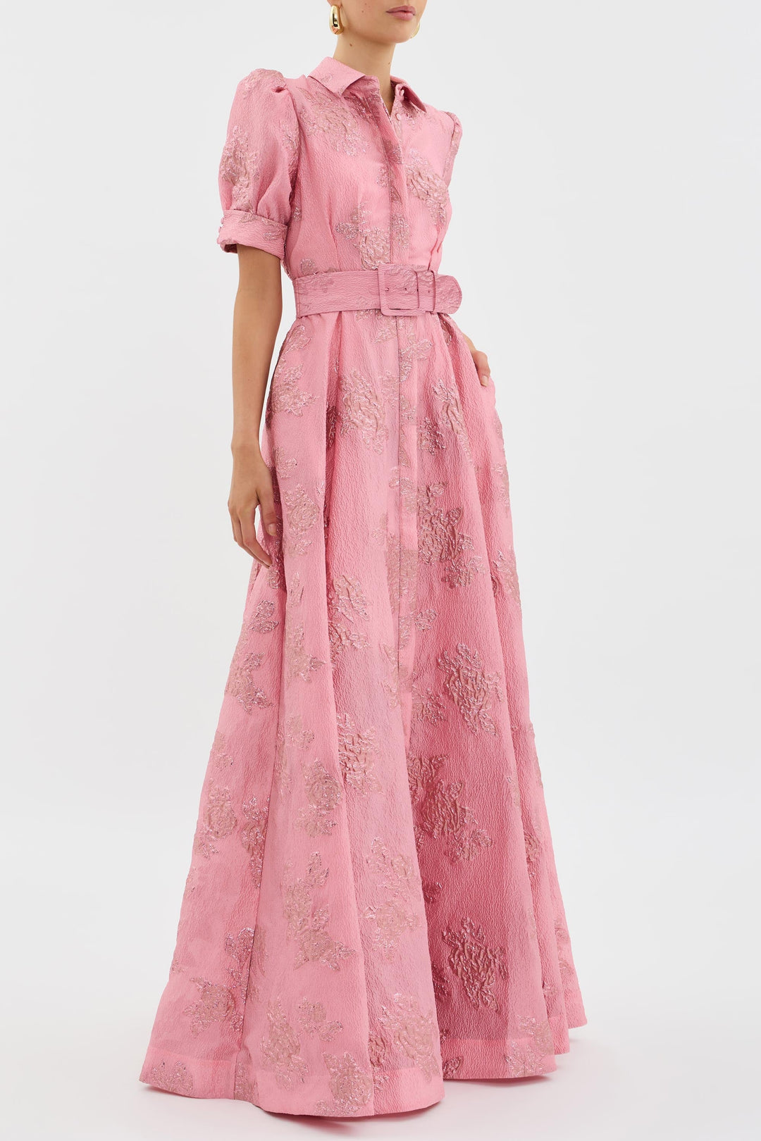 Brooke Dress with Short Puff Sleeves