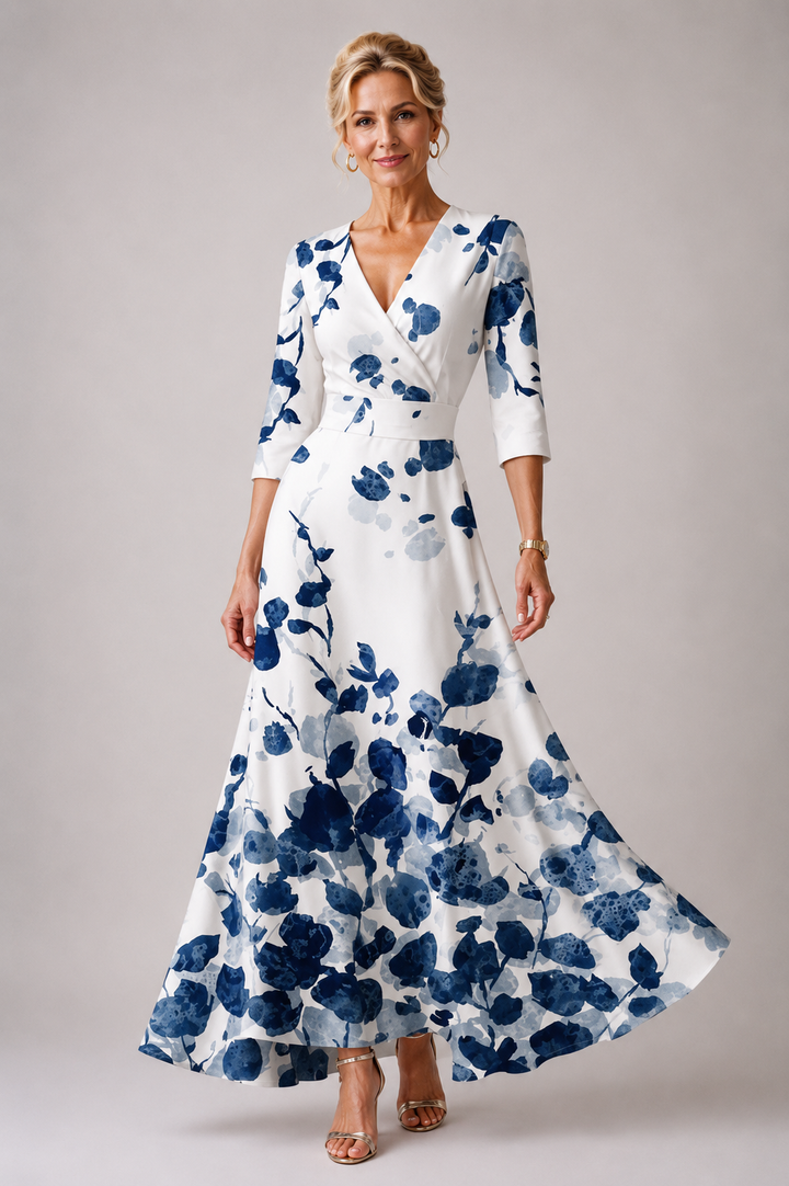 Alexis Chic Dress with Floral Print