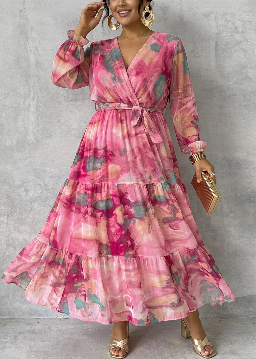 Meli | Wrap Dress with Floral Print