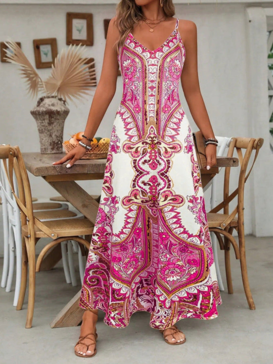 ROSARIO™ - Chic Summer Sleeveless Strap Maxi Dress