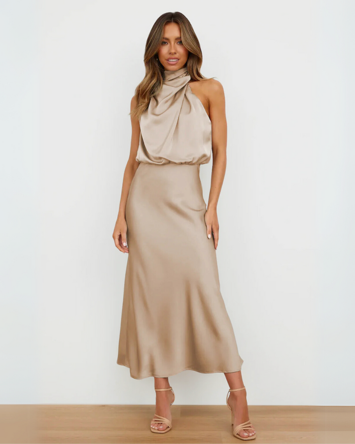 Stephanie Sahara Draped Dress