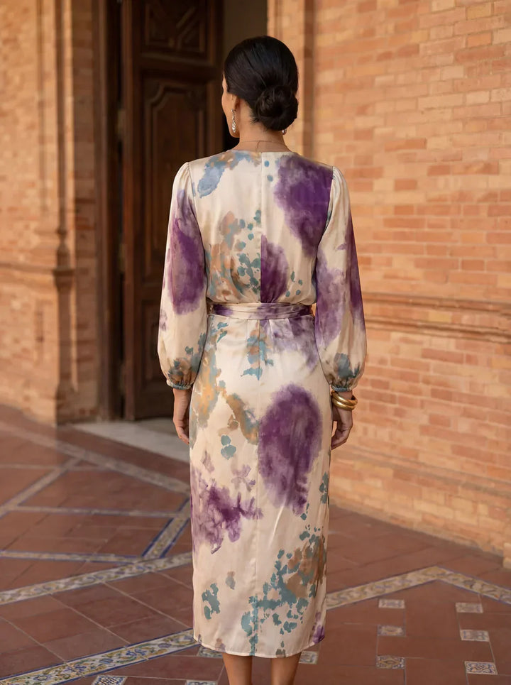 Valerie  Elegant Dress with V-Neck