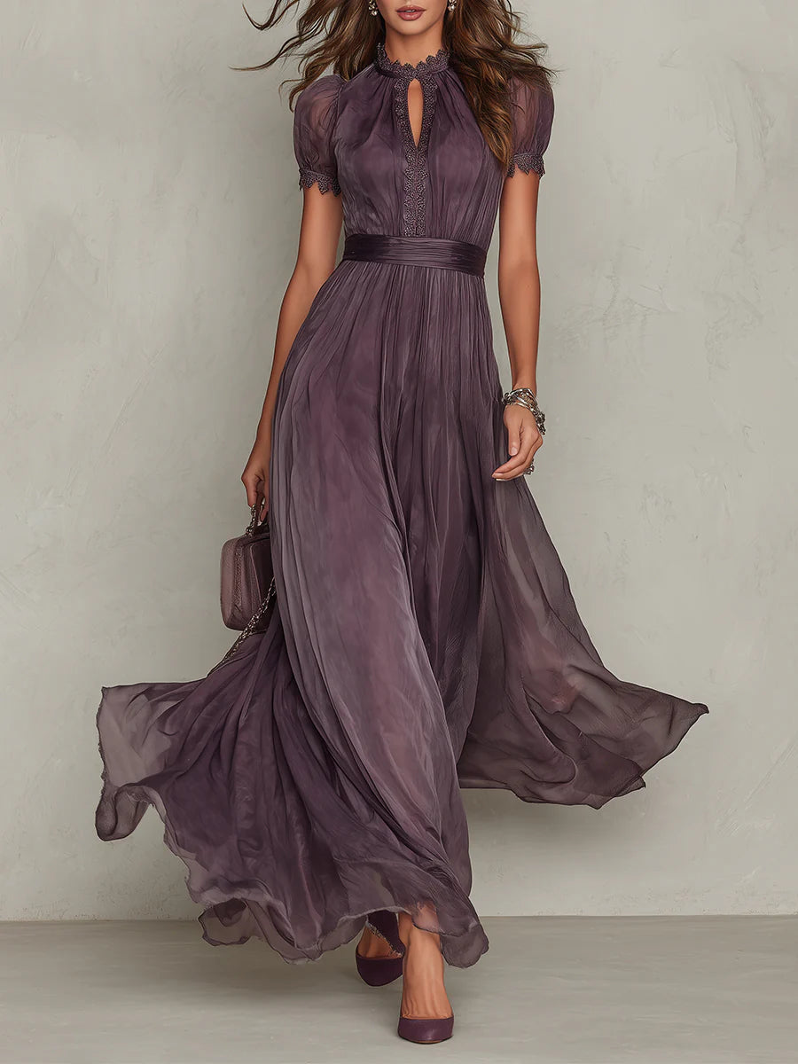 Grace Vintage Elegant Chiffon Maxi Dress