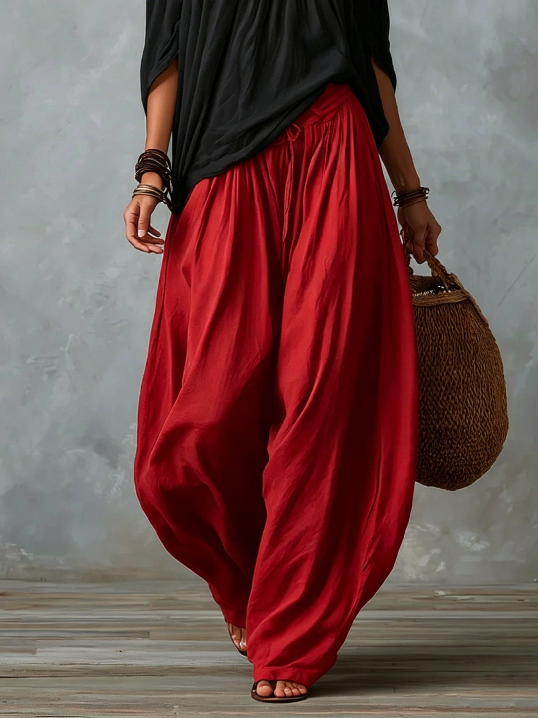 Sofia Off-Shoulder Top & Lantaarnbroek Set