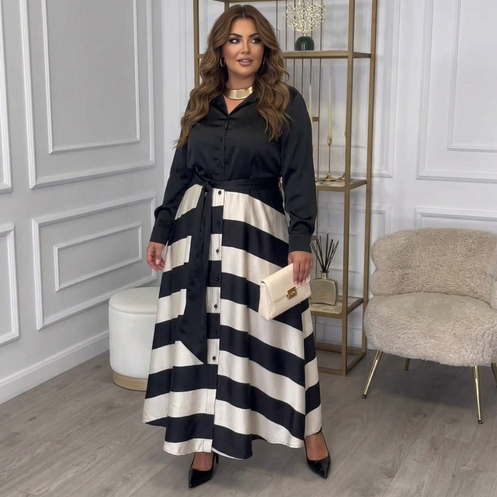 Yvonne | Striped Maxi Dress