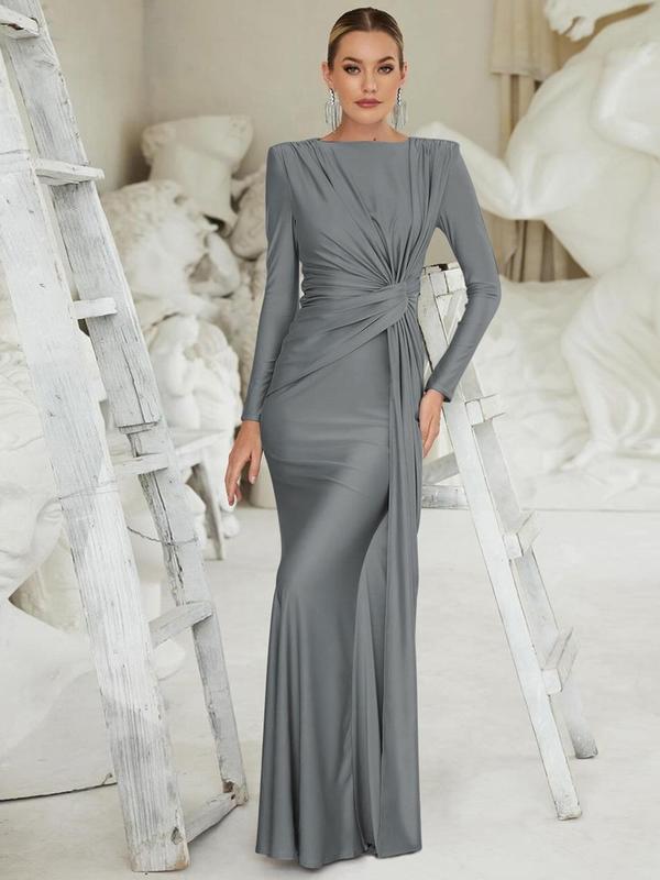 JOSALIET - Ruched Bodycon Dress with Padded