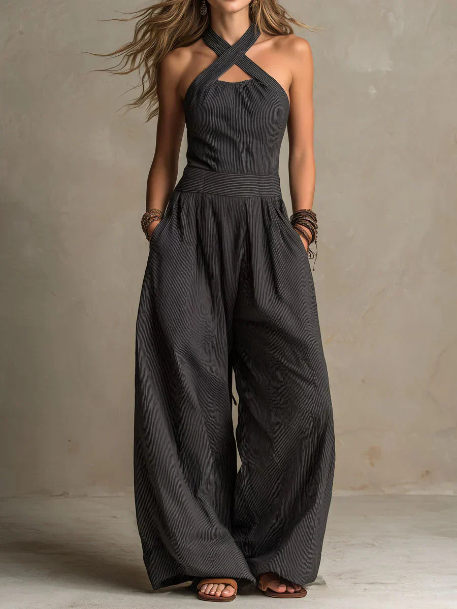 Bianca – Elegante Linnen en Katoenen Jumpsuit
