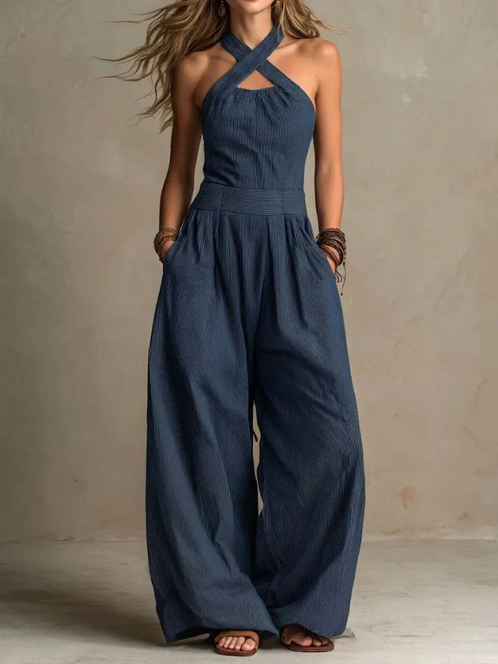 Bianca – Elegante Linnen en Katoenen Jumpsuit
