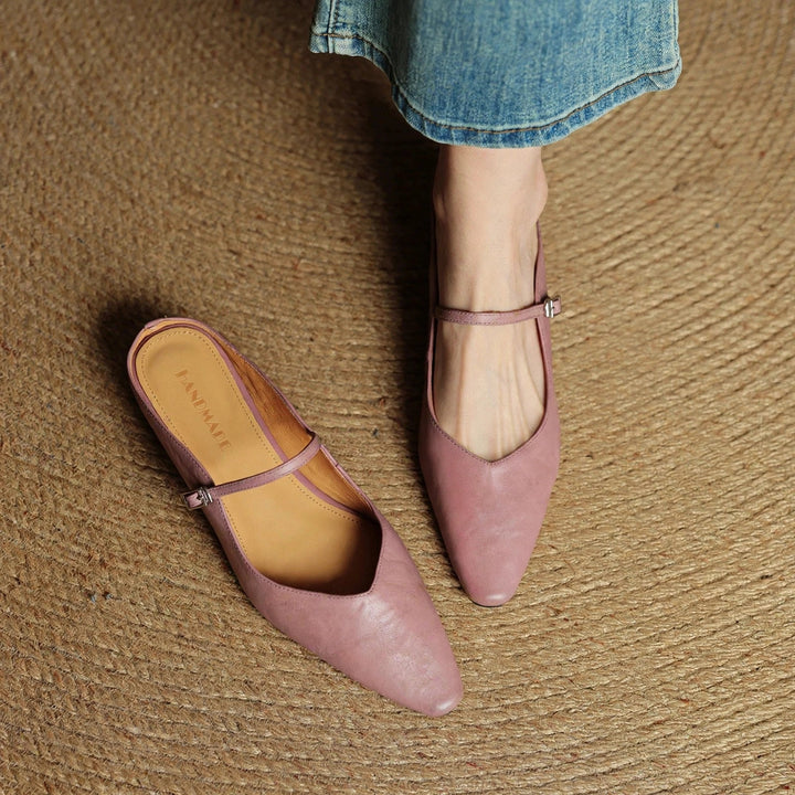 Orella Genuine Leather Mules